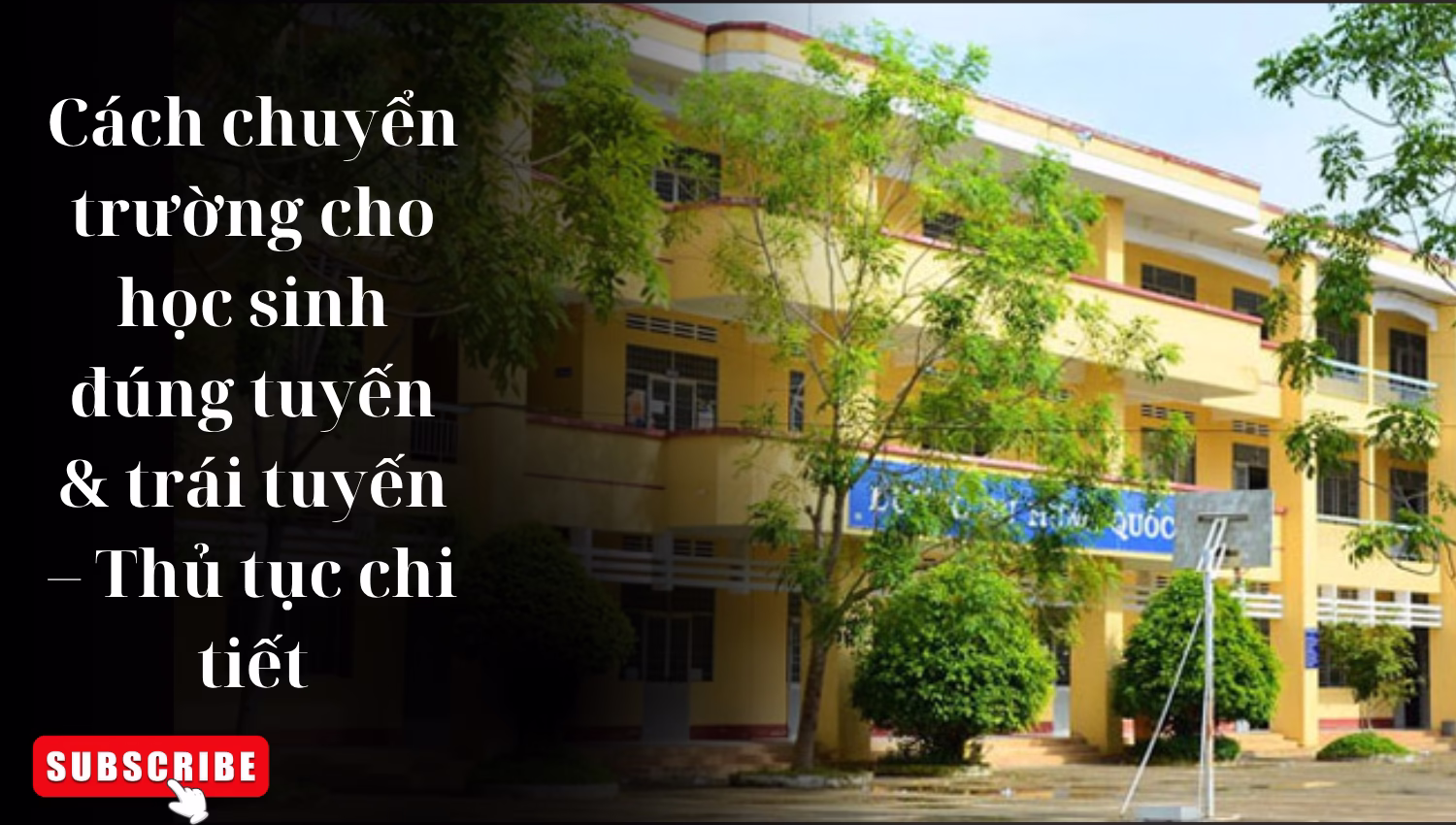 Cách chuyển trường cho học sinh đúng tuyến & trái tuyến