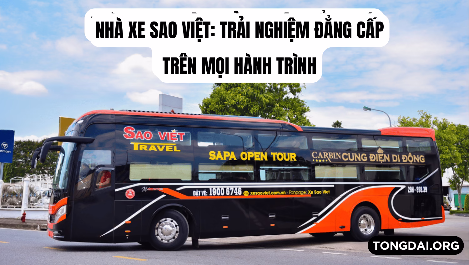 Nhà xe Sao Việt: Trải nghiệm đẳng cấp trên mọi hành trình
